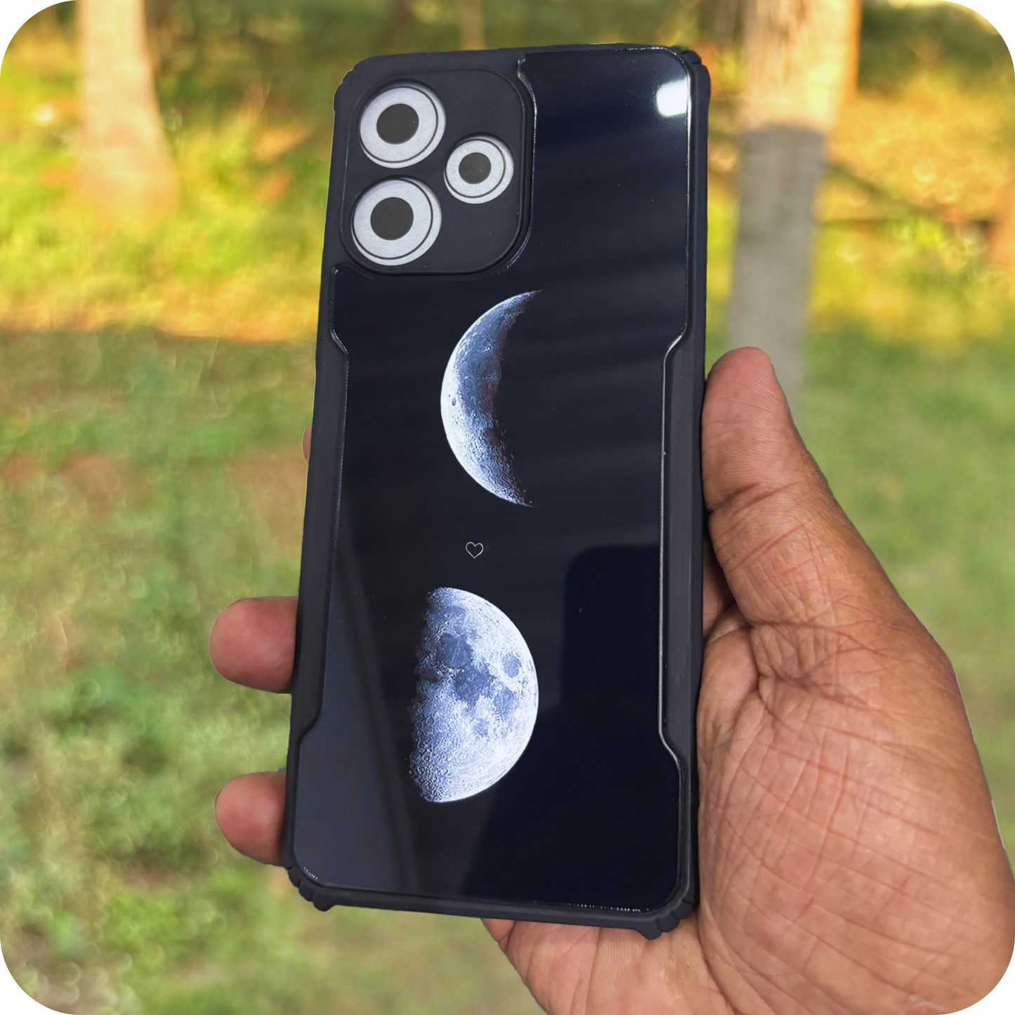 Acrylic Moon Case without text in 2 Moons