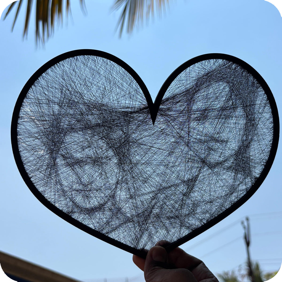 String Art Heart shape