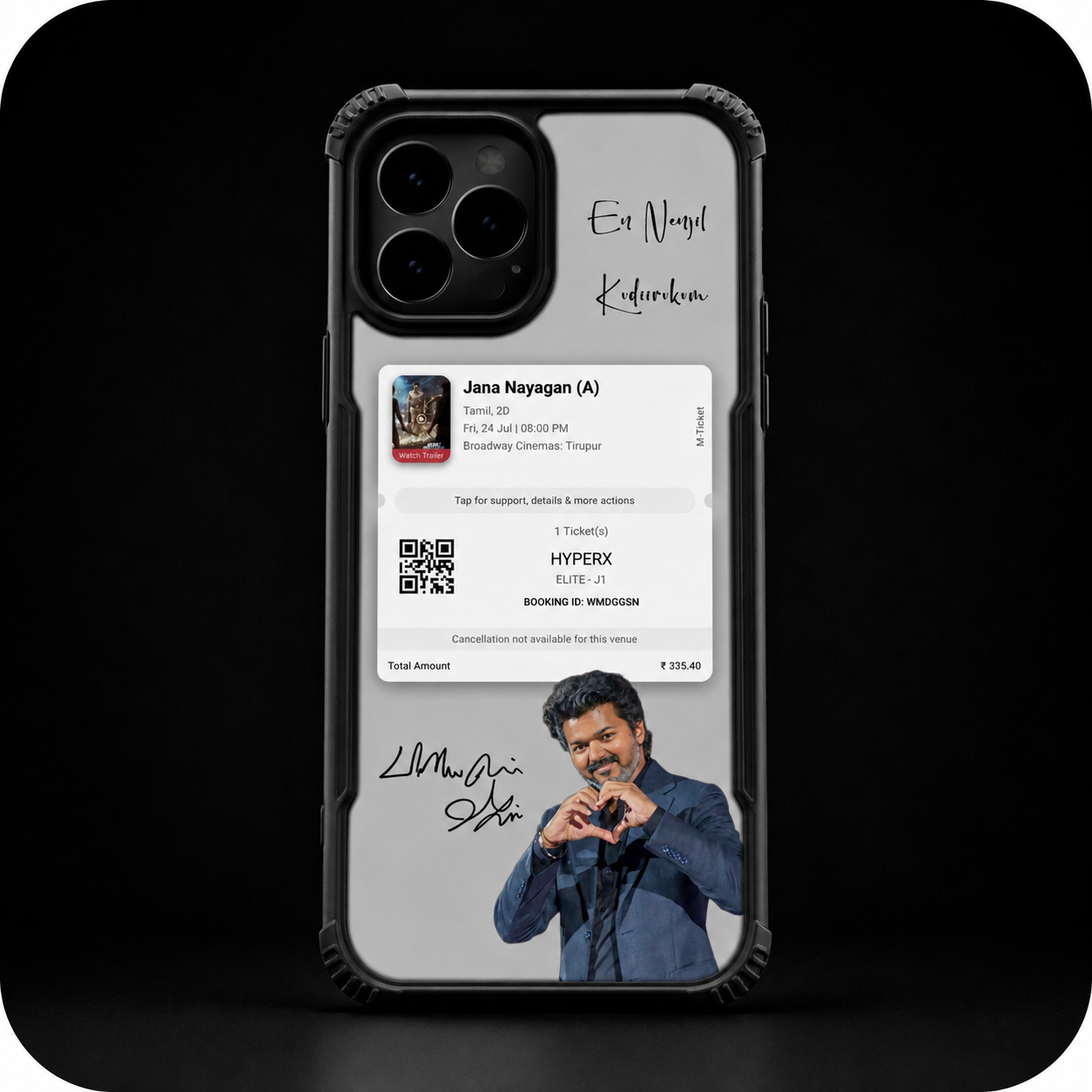 ✨TVK vijay Gel case  #93✨