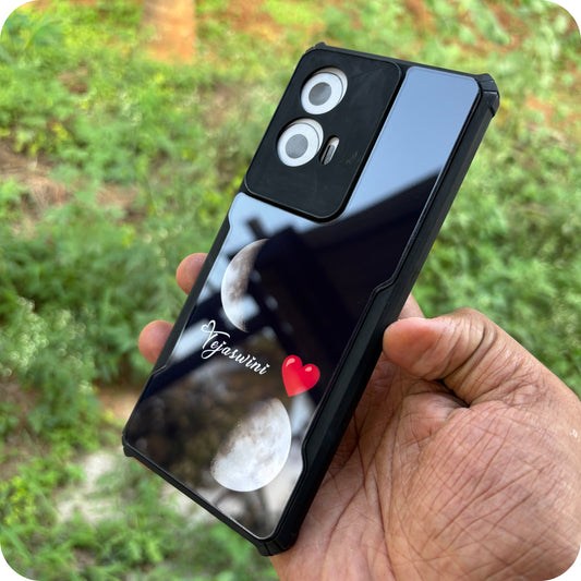 Acrylic Moon Case 1 text in 2 Moons