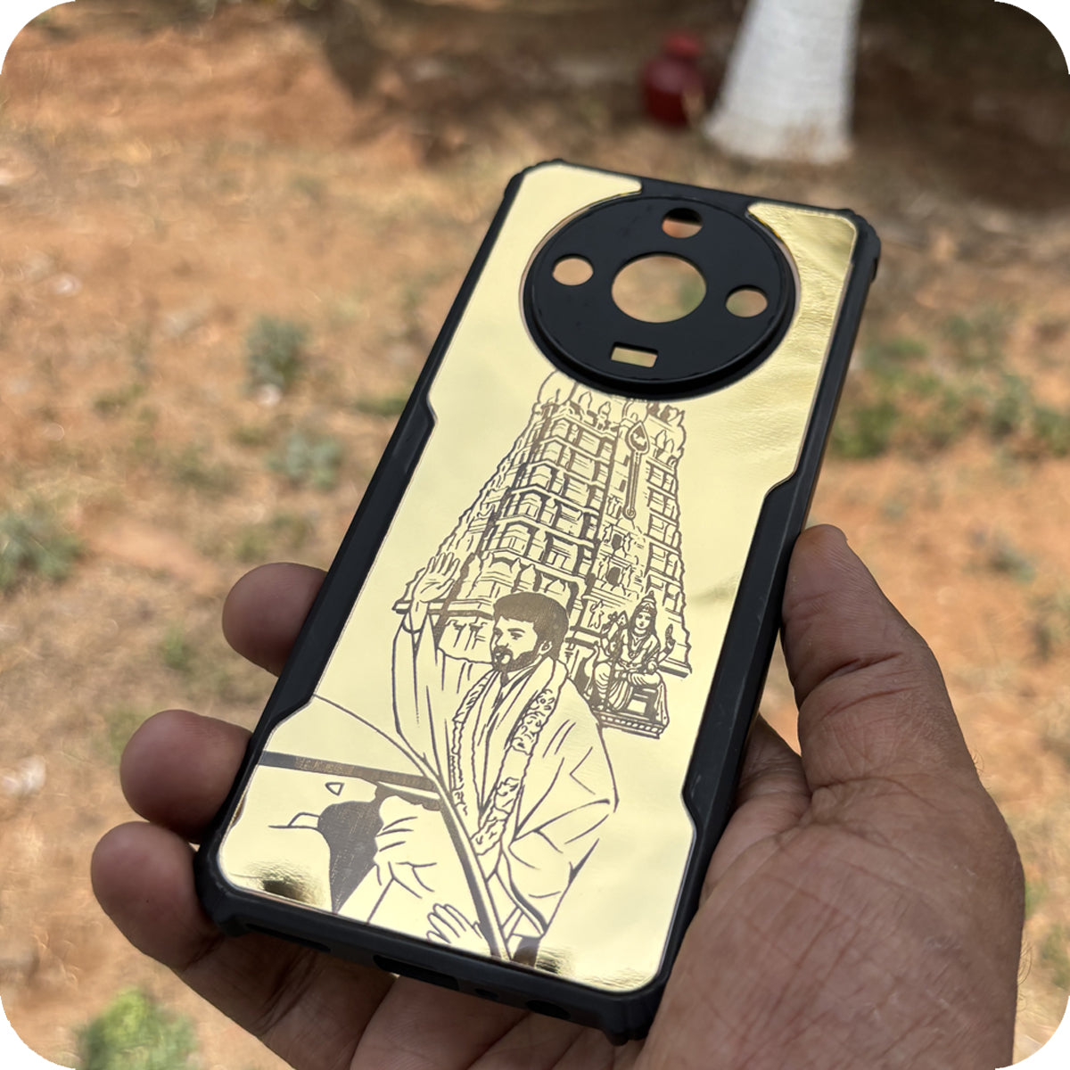 Gold Thalapathy Mobile Case G005
