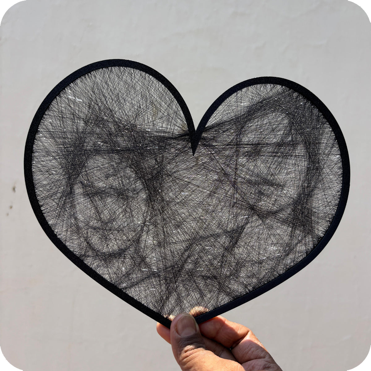 String Art Heart shape