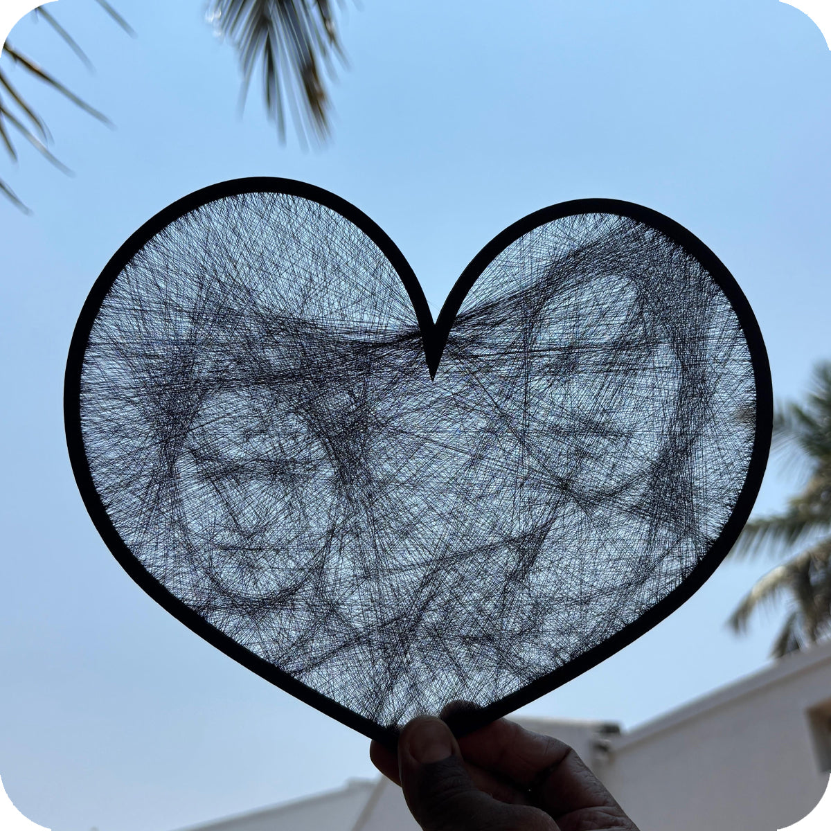 String Art Heart shape
