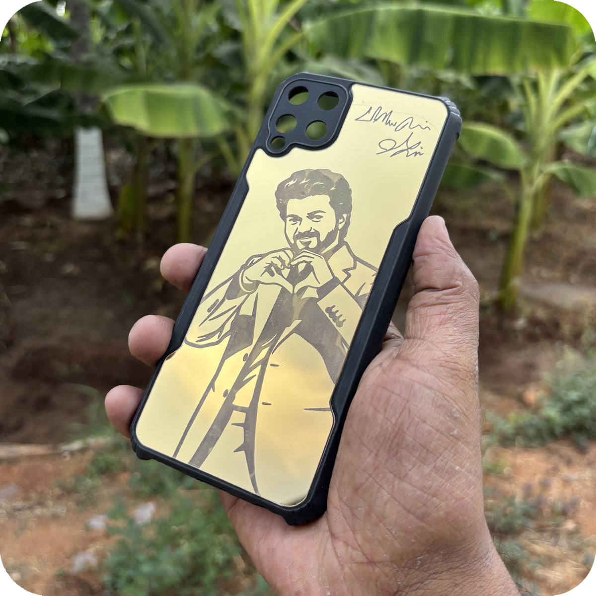Gold Thalapathy Mobile Case G004